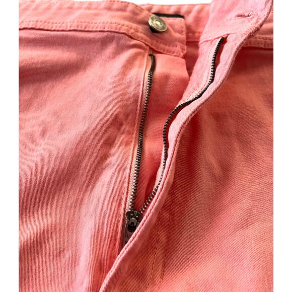 ST. JOHN’S BAY STRETCH PLUS DENIM JEANS, WOMENS, 24W, PEACH/PINK, HIGH RISE - Picture 3 of 10